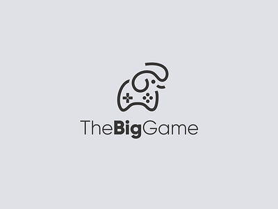 Big Game logo animal big computer controller cute elephant game gamepad gamer minimalist smart