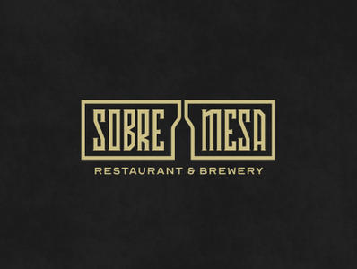 Sobremesa banner bar beer design logo restaurant signboard wine