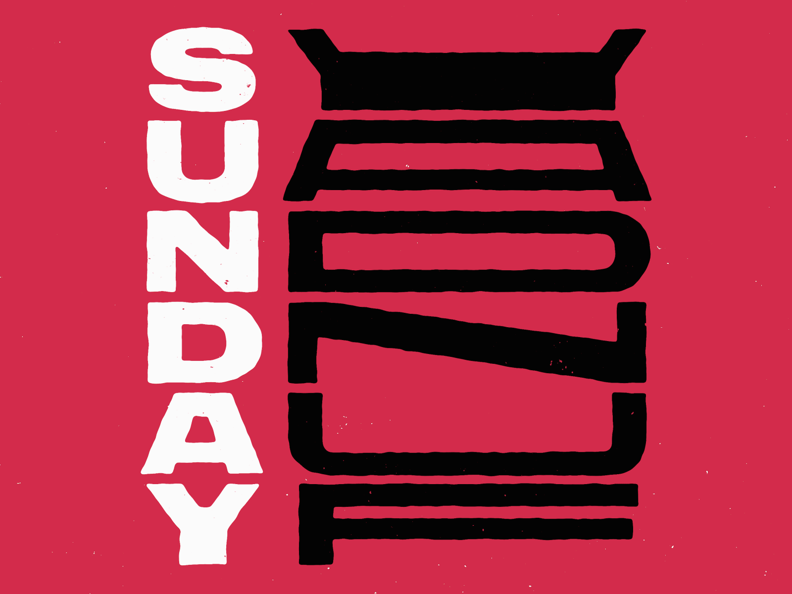 Sunday is fun-day! after effects animated animation animation design design flat gif illustration lettering loop looped motion motion design motion graphics vector