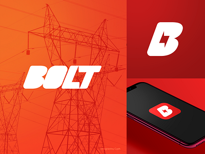 BOLT logo design. app branding clean design flat icon identity illustration lettering logo minimal typography vector