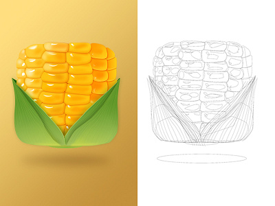 Daily exercise -counterdraw-corn icon