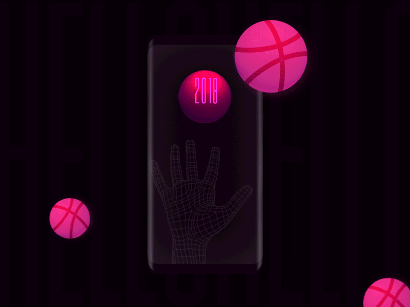 Let's go! animate device first shot hand hello dribbble