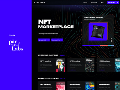 NFT Marketplace crypto dark future nft nonfungibletokens patterns