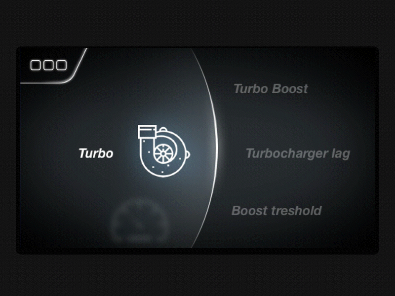 BMW Menu animation bmw car display car menu cars dark dashboards design gif interaction menu turbo