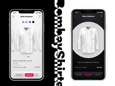 Bombay Shirts Mobile Redesign