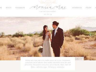 Website Design for Monica Mae