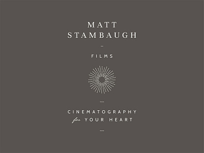 Matt Stambaugh Films branding cinematography identity logo