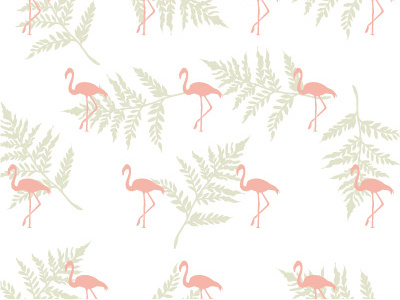 Flamingo Pattern fern flamingo pattern