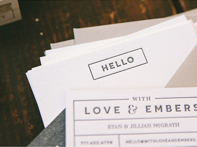 Letterpress Stationery