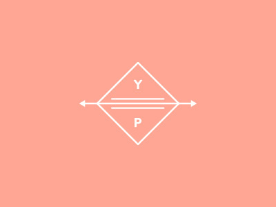 Y / P arrows brand mark branding element geometric logo monogram