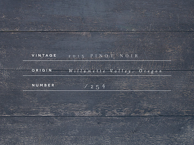 Series label series vintage wine wood