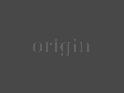 Origin branding gestalt logo wine logo