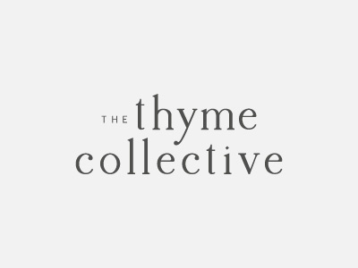 The Thyme Collective branding classic essential oils logo