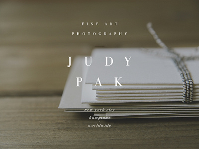 Judy Pak brand branding design letterpress photography branding web design