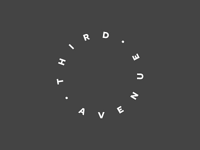 Third Avenue branding design identity logo round logo