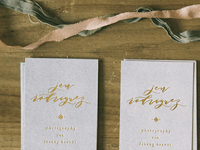 Gold foil + Letterpress