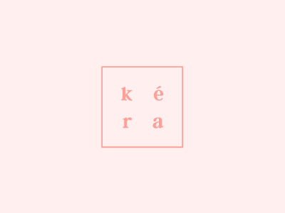 K É R A brand mark branding logo photography branding