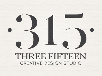 Three Fifteen Design Logo brand identity branding logo