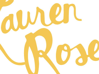 Detail of Hand Drawn Logo hand drawn lettering script typeography