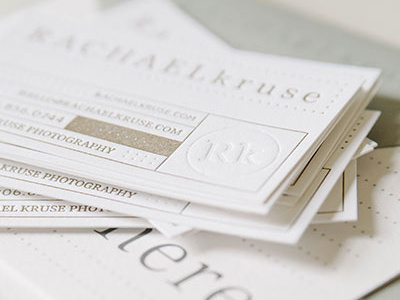 Letterpress Business Cards blind imprint business cards cotton gold letterpress stationery
