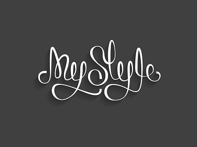 Mystyle custom handwritten lettering logo style type typography