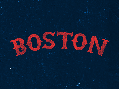 Boston boston handcrafted red sox typography vintage