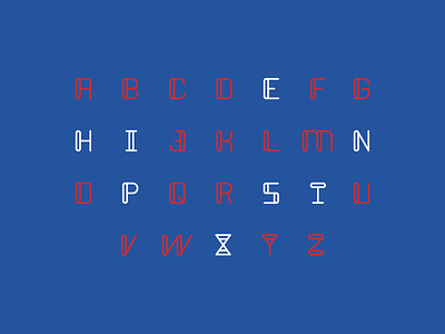 Next Ship typeface alphabet chromostereopsis font nextship type typeface typography
