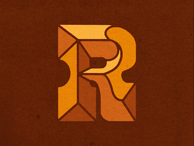Letter Challenge bevel funky hand lettered letter lettering procreate r retro slab