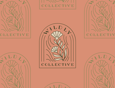 Wildly Collective Primary Logos brand identity branding design hand lettered hand lettering illustration logo logo design procreate