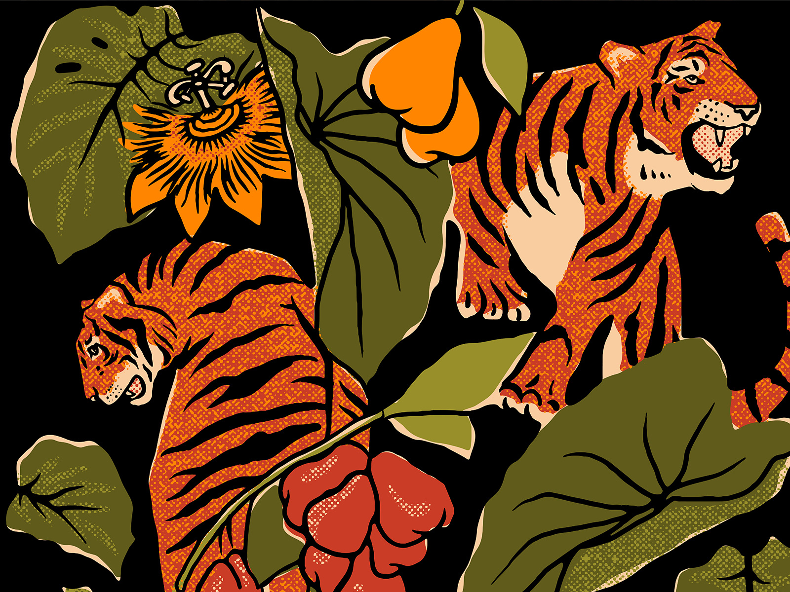 Three Tigers Brewing Co. Poster Detail by Chelsea Bunn on Dribbble