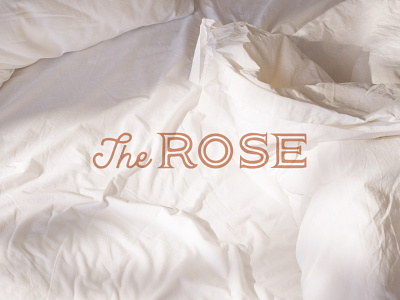 The Rose Wordmark brand identity branding design hand lettered hand lettering illustration logo procreate retro rose workmark