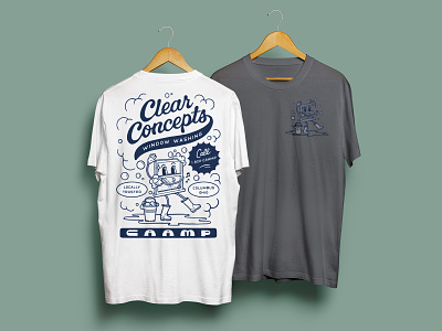 T-shirt Design for Caamp design hand lettered hand lettering illustration mascot procreate retro t-shirt window