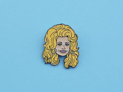 Dolly Parton Enamel Pin celebrity celebrity portrait dolly parton enamel enamel pin illustration lapel pin