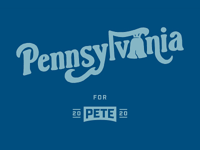 Pennsylvania for Pete 2020 campaign hand lettered hand lettering illustration mayor pete pete 2020 procreate