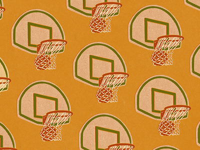 Shoot Your Shot basketball halftone illustration procreate vintage