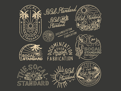 Logo Sketches beach brand identity hand lettering illustratio logo palm tree sketch sketches sun