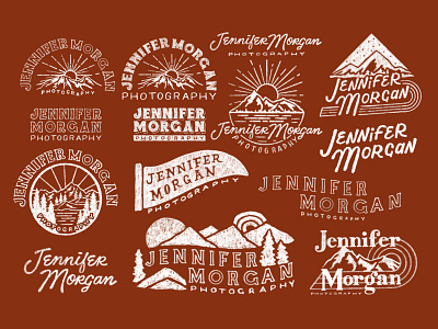 Logo Concept Sketches brand identity branding colorado hand lettering illustration logo logo design mountain pennant procreate