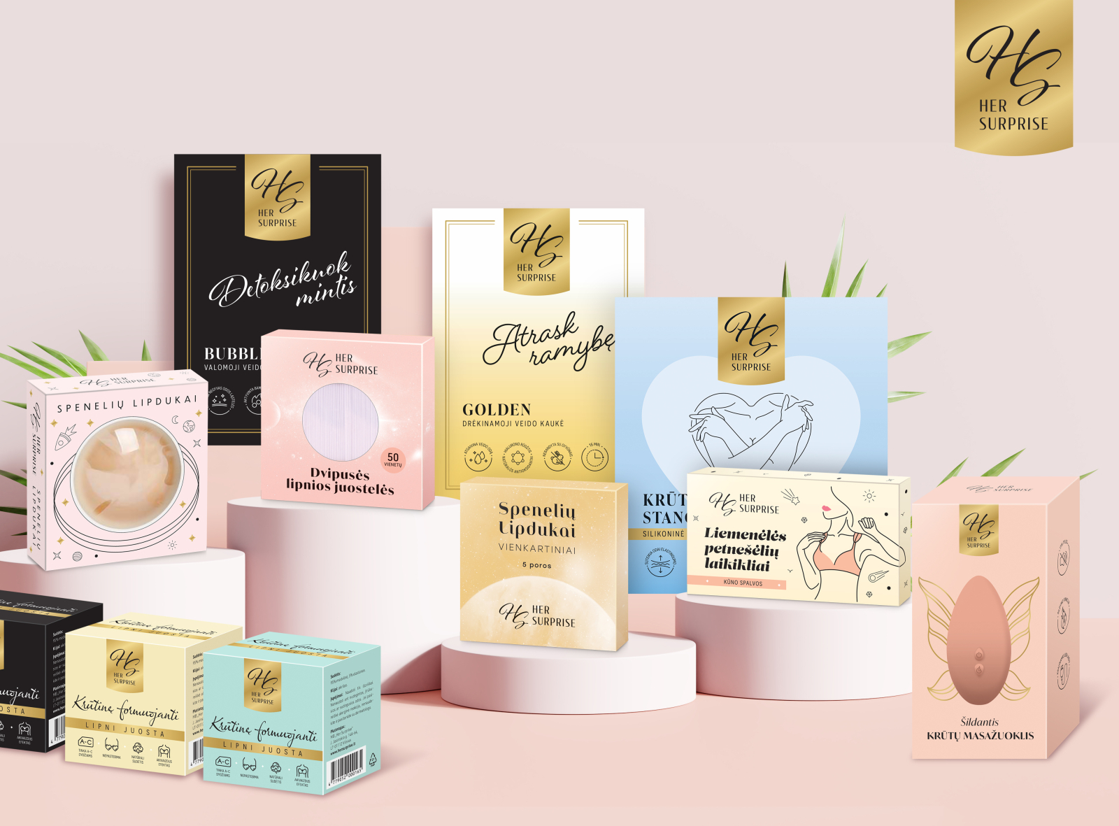 Her Surprise package design by Agniete S on Dribbble