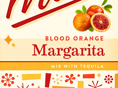 Mixt - Packaging Label drinks label margarita packaging type typography