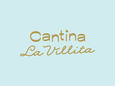 Cantina La Villita bar cantina identity logo mexican restaurant type