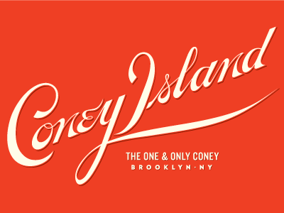 Coney Island brooklyn coney island handlettering lettering logo new york