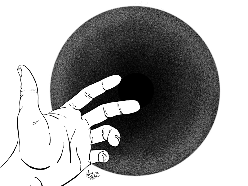 Hello Darkness, brooklyn nyc black work black illustration geometric tattoo black and white illustrator illustration lines line work