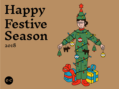 Happy Festive Season! christmas festive season holidays illustration