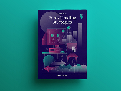 Forex Trading Strategies business finance icons illustration technology trading