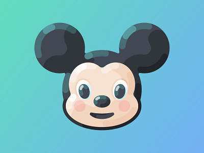 Flat Mickey Mouse character digital illustration disney flat flat design flat illustration illustration mickey mickey mouse mouse