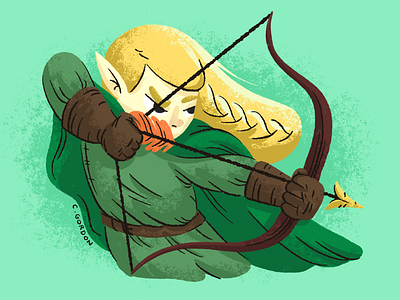 #SMAUGUST Art Challenge 3 | Legolas archer art challenge bow and arrow elf elves illustration legolas lord of the rings lotr smaugust