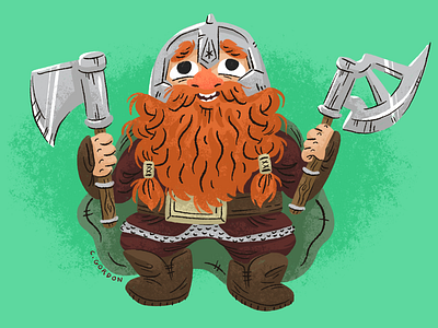 #SMAUGUST Art Challenge 7 | Gimli art challenge axe dwarf gimli illustration lord of the rings lotr middle earth smaugust