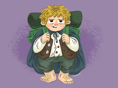 #SMAUGUST Art Challenge 9 | Samwise art challenge draw daily hobbit illustration lord of the rings lotr samwise samwise gamgee smaugust
