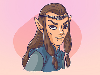 #SMAUGUST Art Challenge 17 | Elrond art challenge digital illustration draw daily elf elrond illustration lord of the rings lotr procreate smaugust