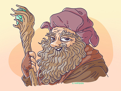#SMAUGUST Art Challenge 29 | Radagast art challenge digital illustration draw daily illustration lord of the rings lotr procreate radagast smaugust the hobbit wizard